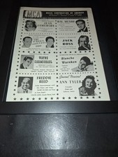 Jean Jamerson, Blanche Warnken, Jack Ross Rare Original 1946 Promo Ad Framed