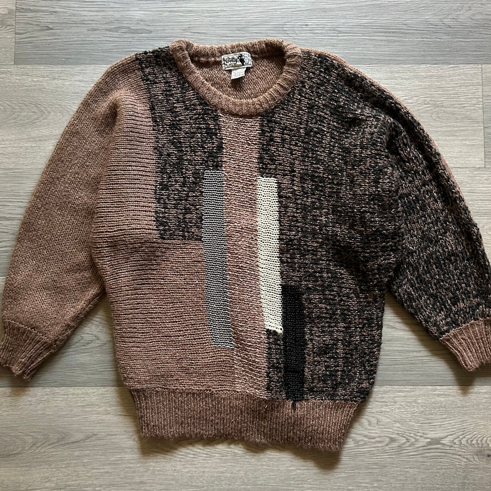 Vibrant Geometric Patchwork Tunisian Crochet Colo… - image 2