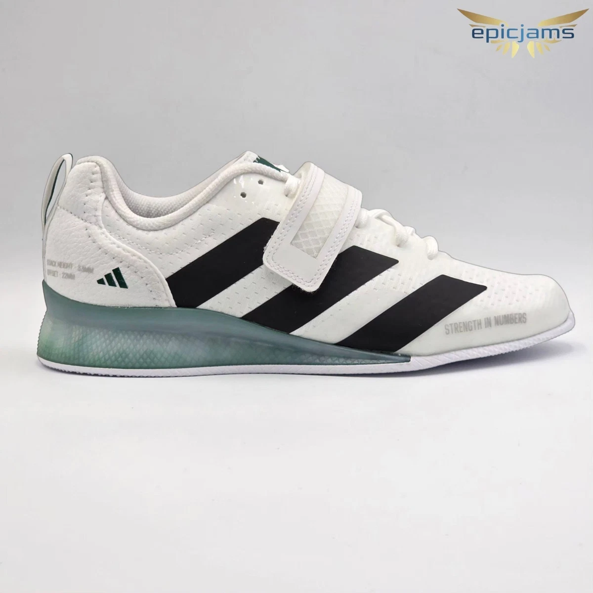 Adidas Adipower Weightlifting 3 White Black Collegiate Green for
