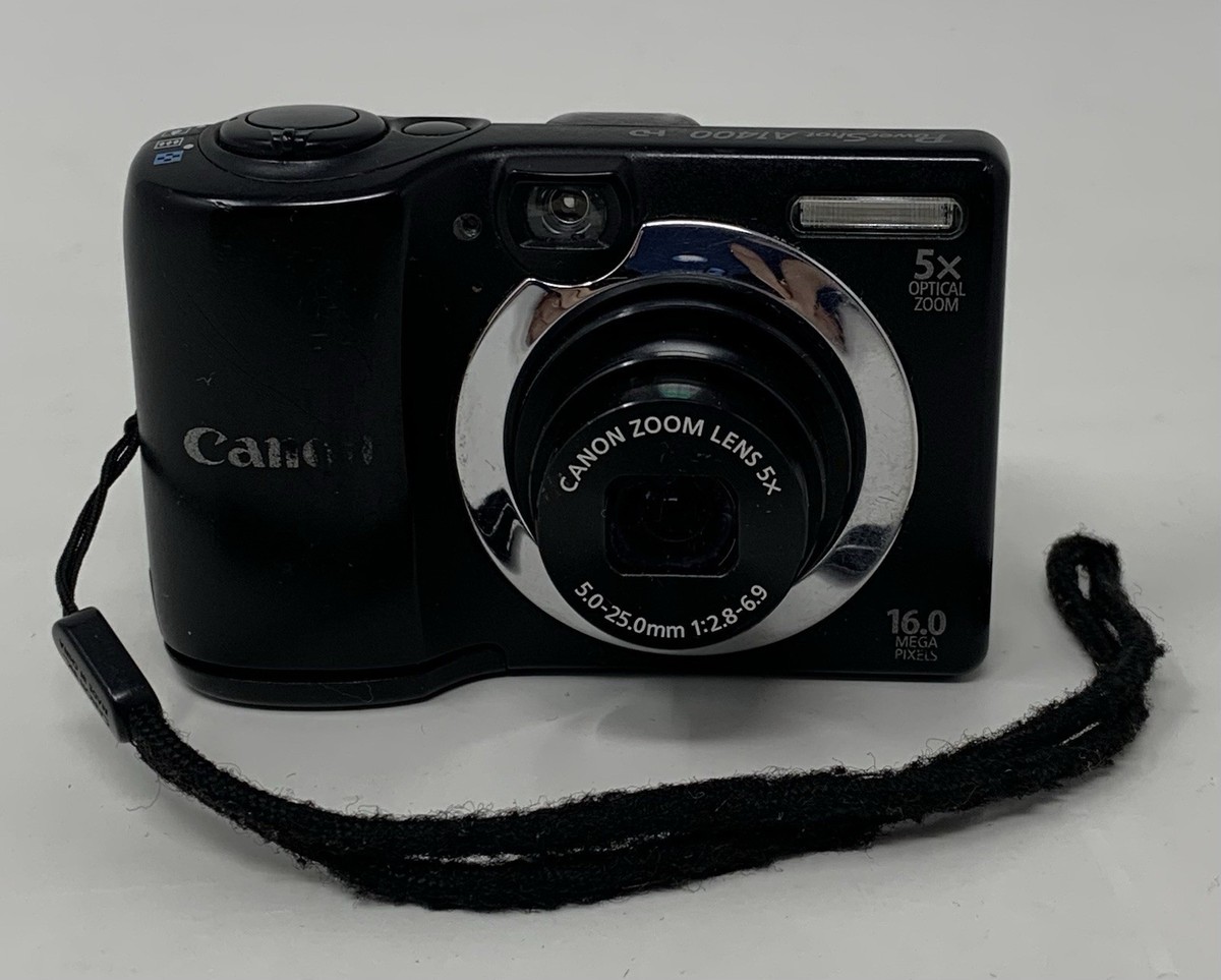 Canon PowerShot A1400 Camera 16.0 MP Digital 5X Zoom HD LCD Point