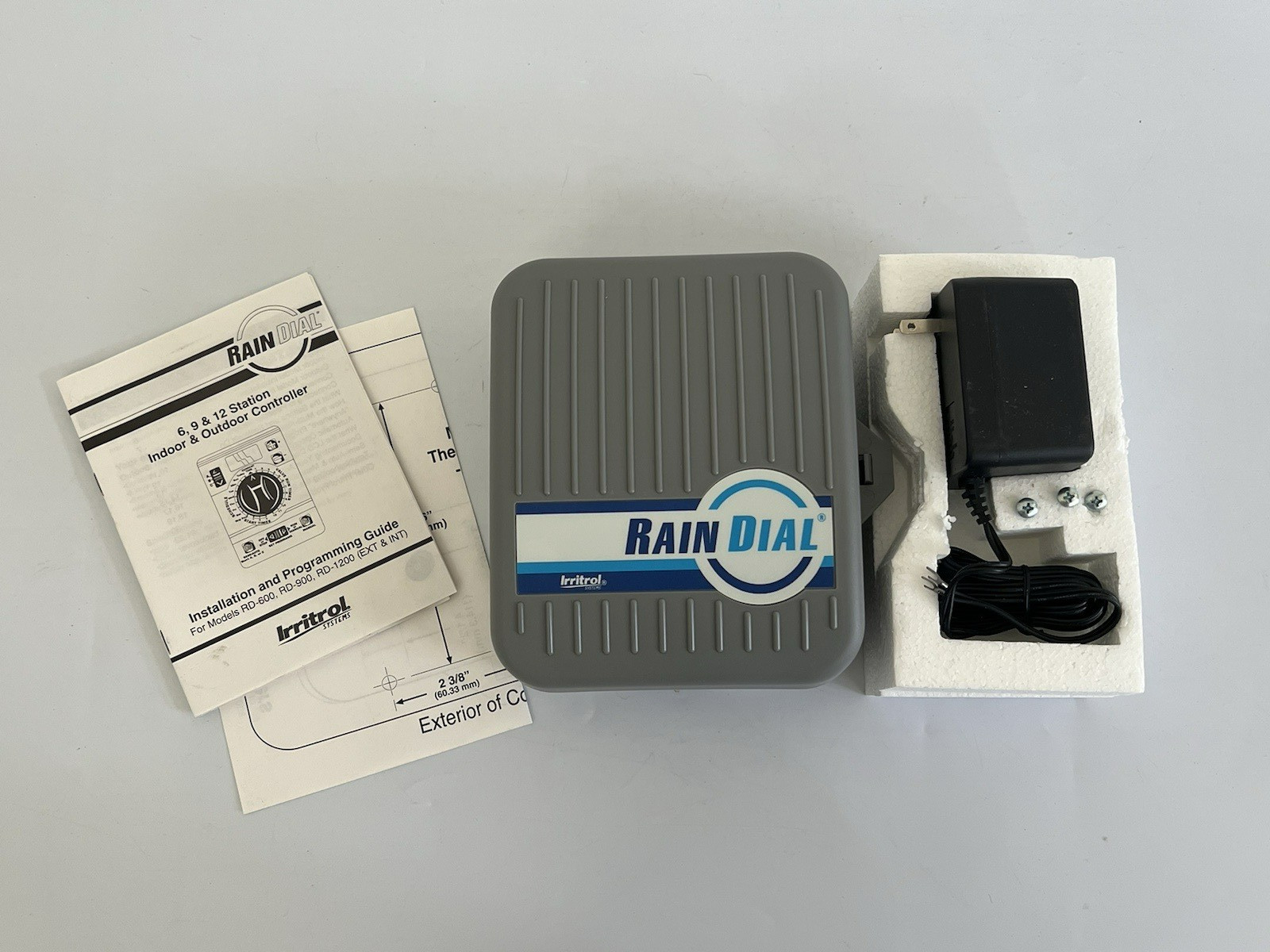 Irritrol Rain Dial RD600-INT Station Indoor Irrigation Controller Open Box 1997