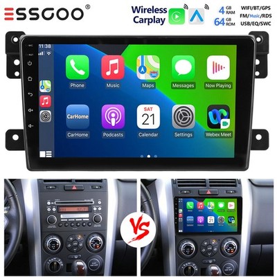 DAB+ 4+64G CarPlay Android 15 Autoradio GPS BT Für Suzuki Grand Vitara 2005-2015