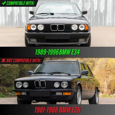 DEPO Euro M5 Clear Front Corner Signal Lights Set For 1989-1996