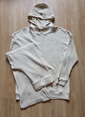 Gilly Hicks by Hollister Hausanzug Jogger 2-teilig beige / super weich / Gr. M