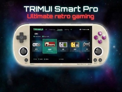 Trimui Smart Pro Handheld Game Console 4.96'' IPS Screen Linux System 64GB Grey