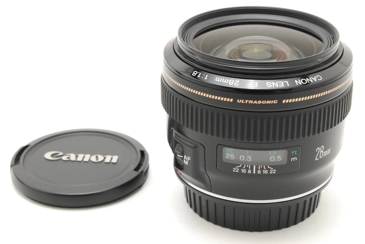 Preços baixos em Lentes de câmera Canon f/1.8 28mm Focal | eBay