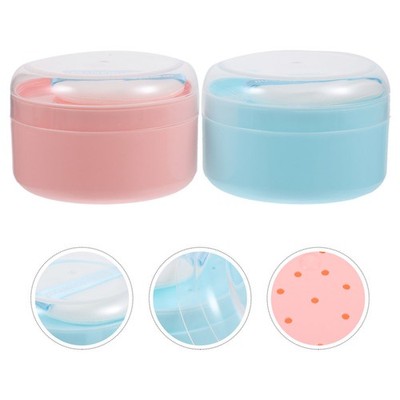 2 Pcs Baby Pulver Behälter Puderquastenbehälter Leerer Pulverbehälter Für Loses