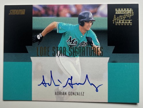 Adrian Gonzalez [Lone Star Signatures] #LS15 2001 Stadium Club Lone Star Signatures card