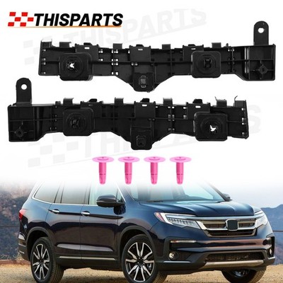 Front Bumper Bracket Mount Support Retainer Brace For 19-22 Honda Pilot Pair L&R