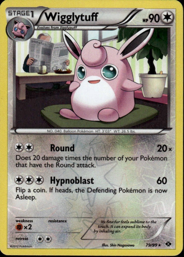 Wigglytuff Reverse Holo Rare Next Destinies 79/99 NM