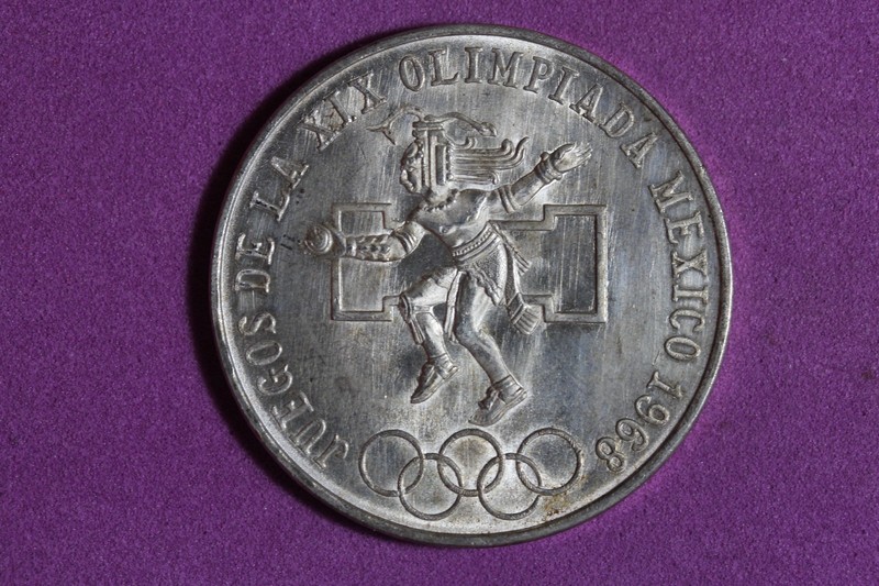 ESTATE FIND 1968 - Mexico 25 Pesos Juegos de la XIX Olimpiada!!  #K61949