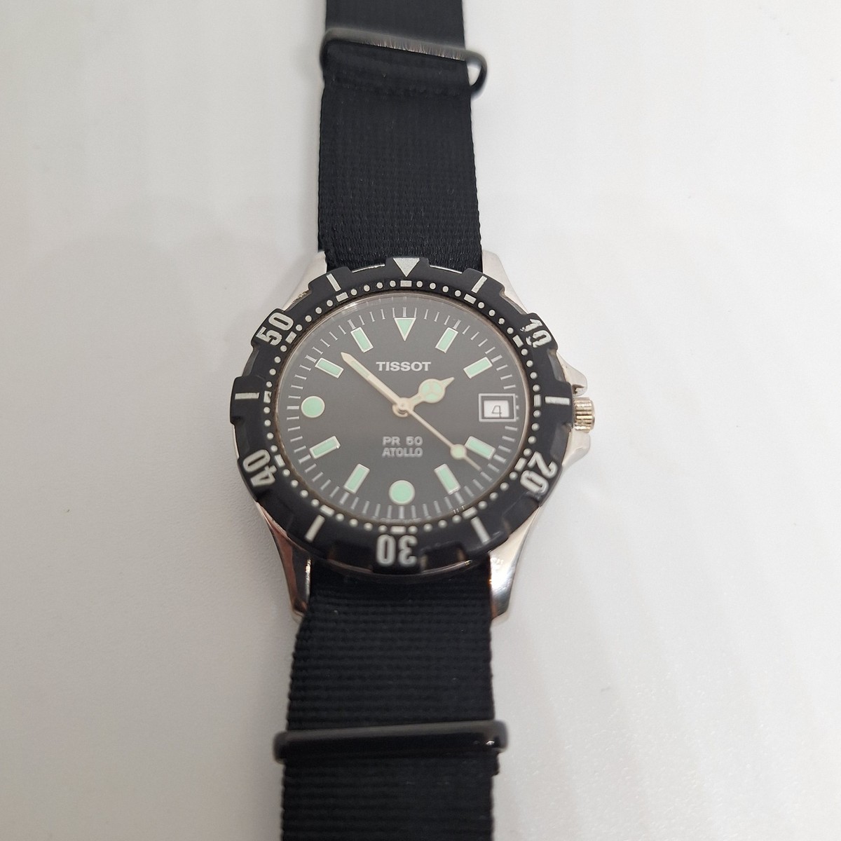 TISSOT PR 50 Atollo Vintage Diver Watch 37mm Reference J185/285K
