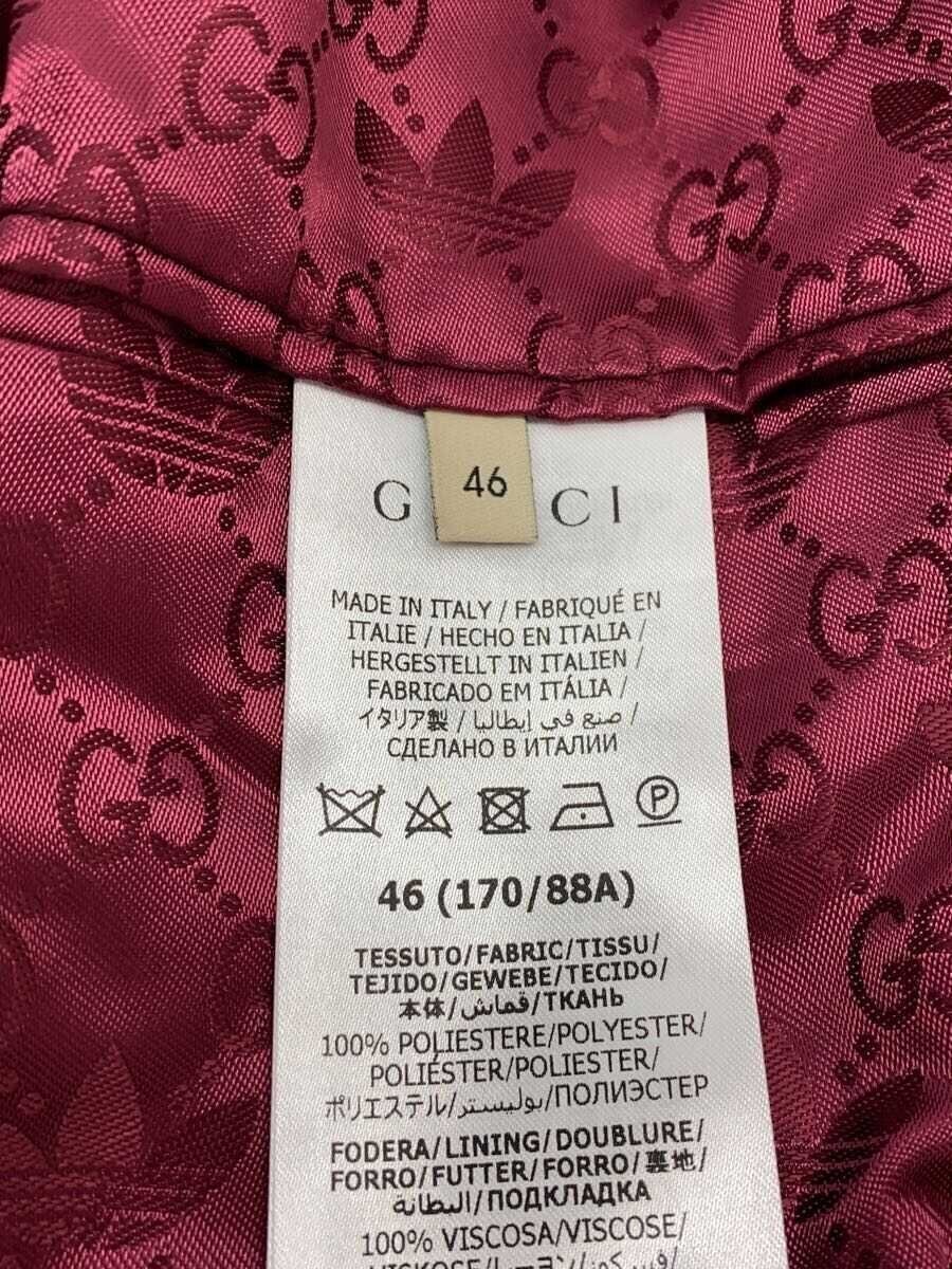 GUCCI Adidas Side Three Line Polyester Jacket 46 Polyester RED 707683 thumbnail 4