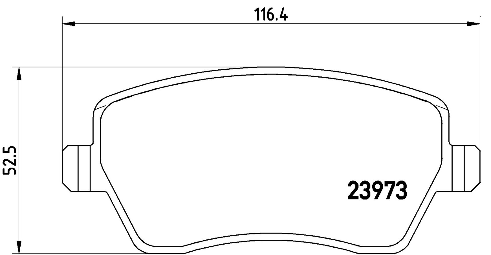 Front BREMBO P 68 033E Brake Pad Set, disc brake for RENAULT