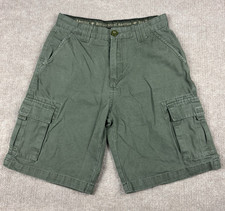 BSA Uniform Cargo Hiking Shorts Youth 16 Army Green Boy Scouts of America Canvas