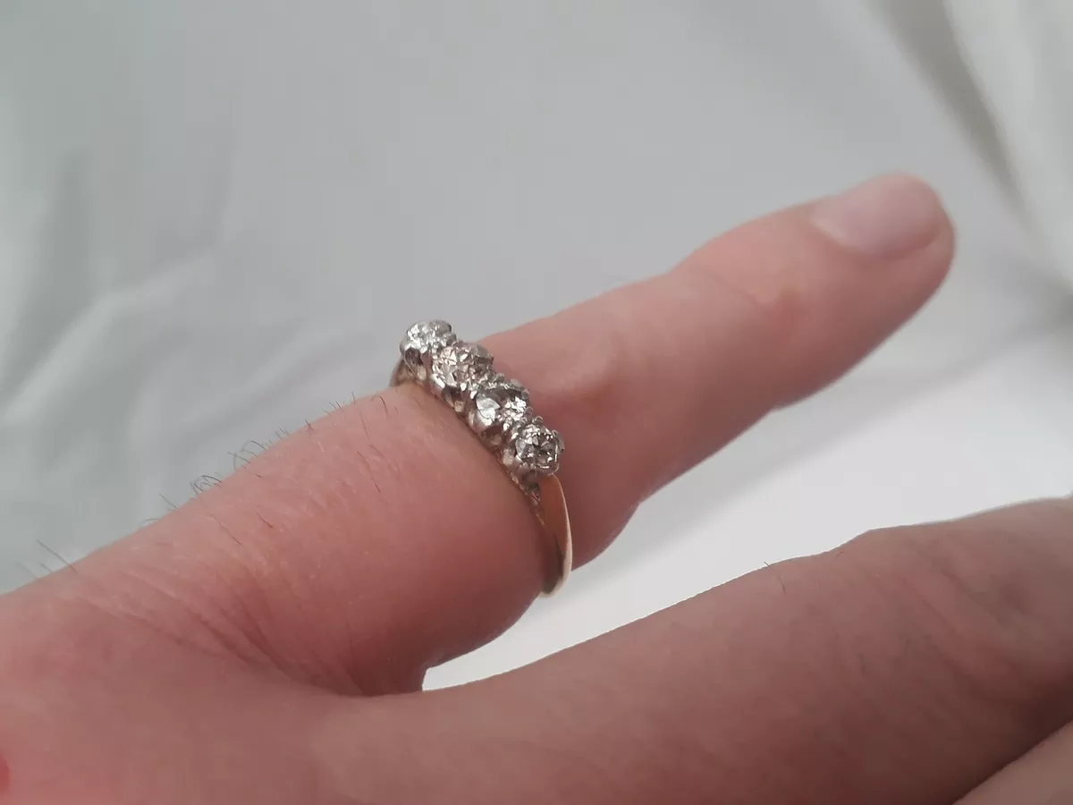 Ebay 18ct gold diamond rings sale