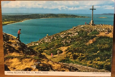 Irish Postcard KILLINEY BAY Dublin fm BRAY HEAD Wicklow Ireland John Hinde 2/222