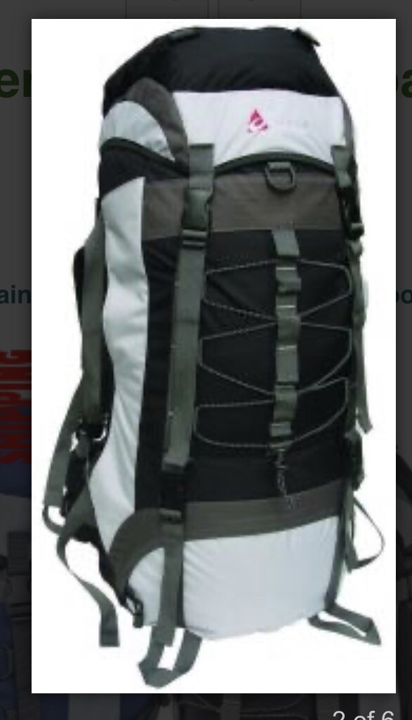 Chinook Rainier 65L Multi-Day Hiking Backpack In Black/Gray Backpacking Camping | eBay Chinook Rainier 65L Multi-Day Hiking Backpack In Black/Gray Backpacking Camping | eBay