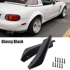 Glossy Black Rear Spats Bumper Lip Splitter Diffuser Canard For Mazda Mx-5 Miata Glossy Black Rear Spats Bumper Lip Splitter Diffuser Canard For Mazda Mx-5 Miata