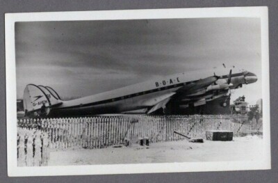 BOAC G-AHEN UNFALL LOCKHEED CONSTELLATION VINTAGE FOTO B.O.A.C. 