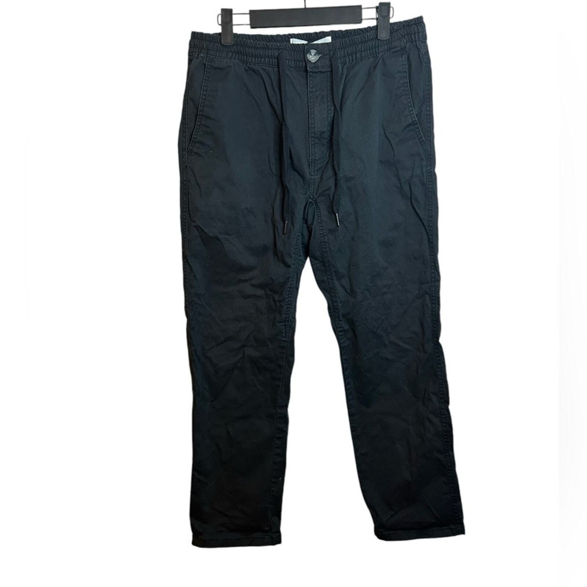 Drake’s Cotton Slacks Size:32 Navy Cotton Flat Front Chino – Drakes US