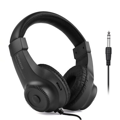 COD] Wired Stereo Monitor Headphones Professional Studio Reference Headphones Over-ear Headset