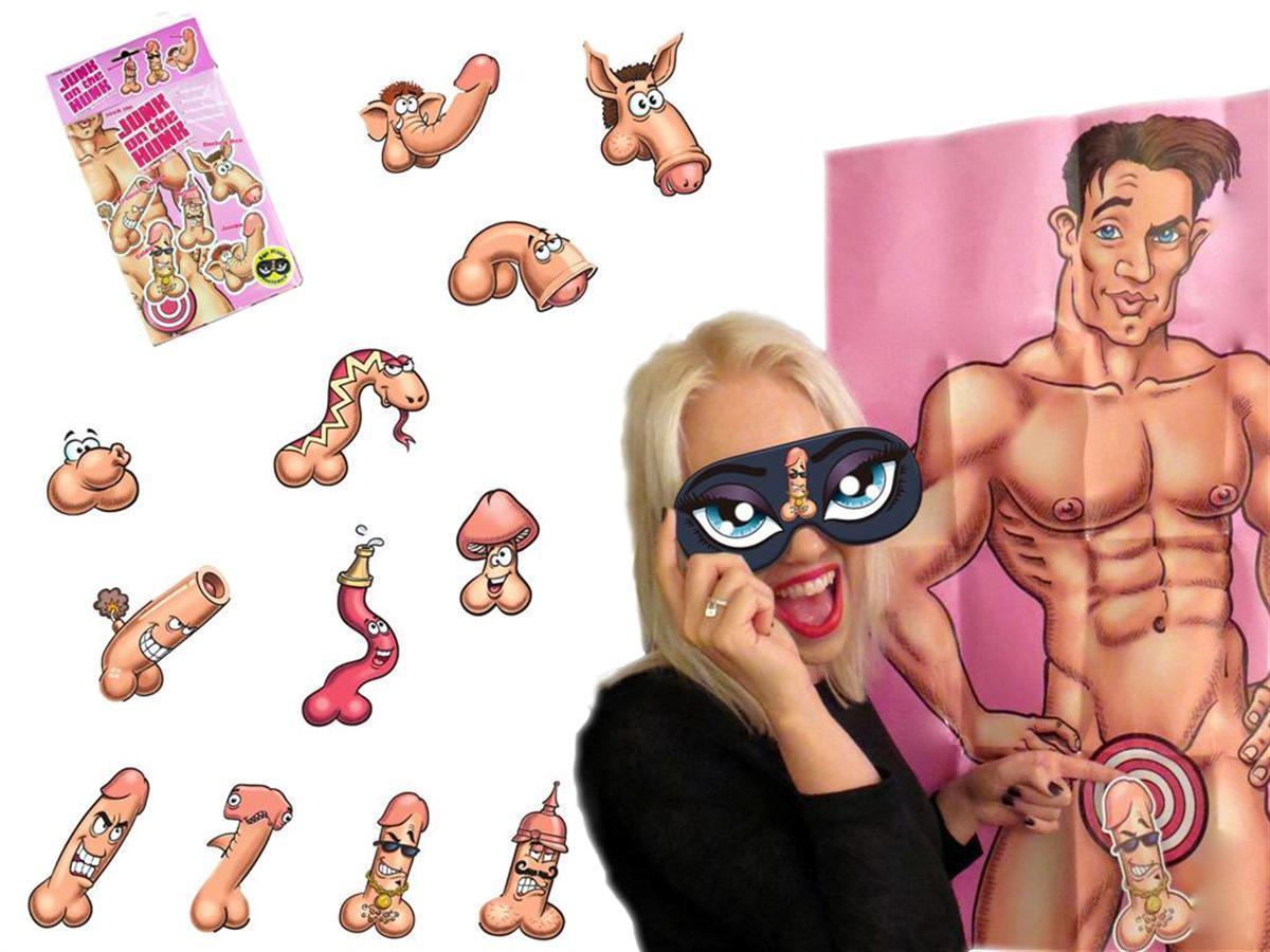 Hen Night Party Game Junk On The Hunk Pin The Willy On Billy Dare Adult |  eBay