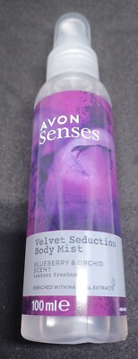 Avon Senses Velvet Seduction Parfümiert KörpersprayDeo 100ml beerig orchidee Neu