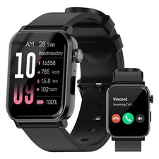 EZON S7 Smart Sports Watch, Bluetooth Calling, 1.83-inch Touchscreen Display