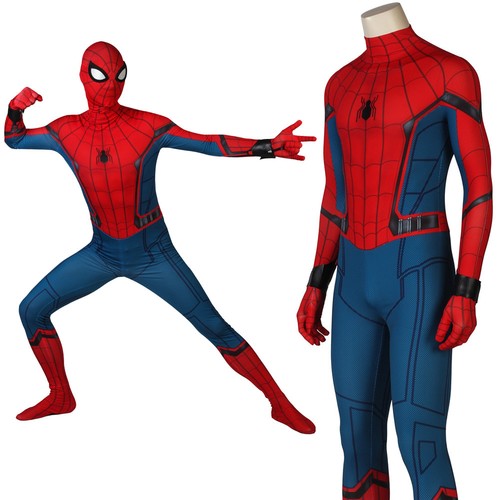 Spiderman tuta adulto RITORNO A CASA Spiderman Uomo Ragno Spandex Body  Halloween | eBay