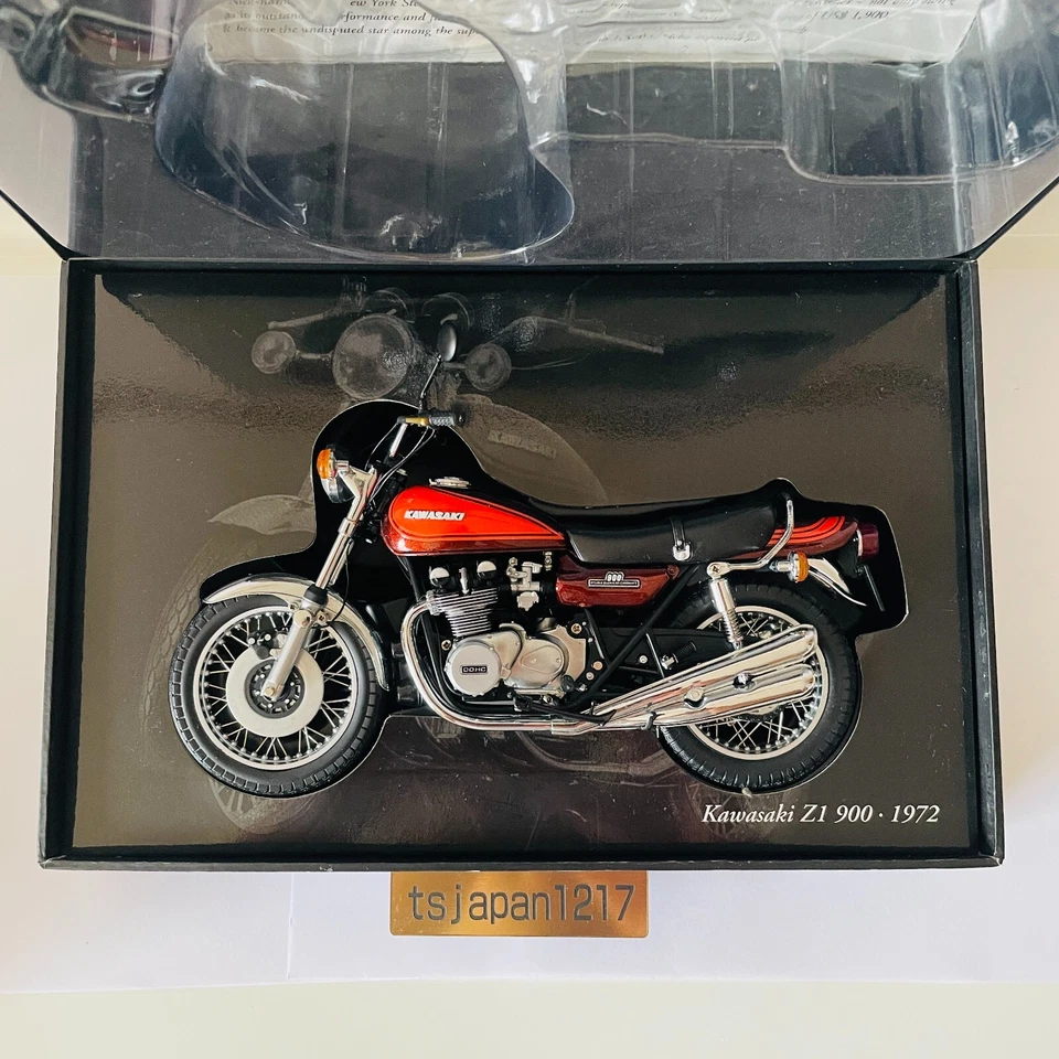 Minichamps 1/12 Kawasaki Z1 900 marrón caramelo 1972 bicicleta clásica serie motocicleta Foto 2 de 4
