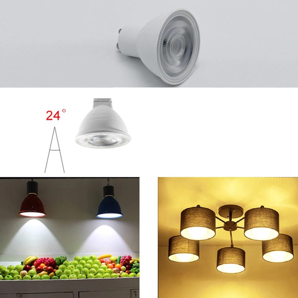 7w Dimmable Led Spotlight 24-degree 3000k 4500k 6000k Spot Light Bulbs Lamp 220v - Image 3 of 4