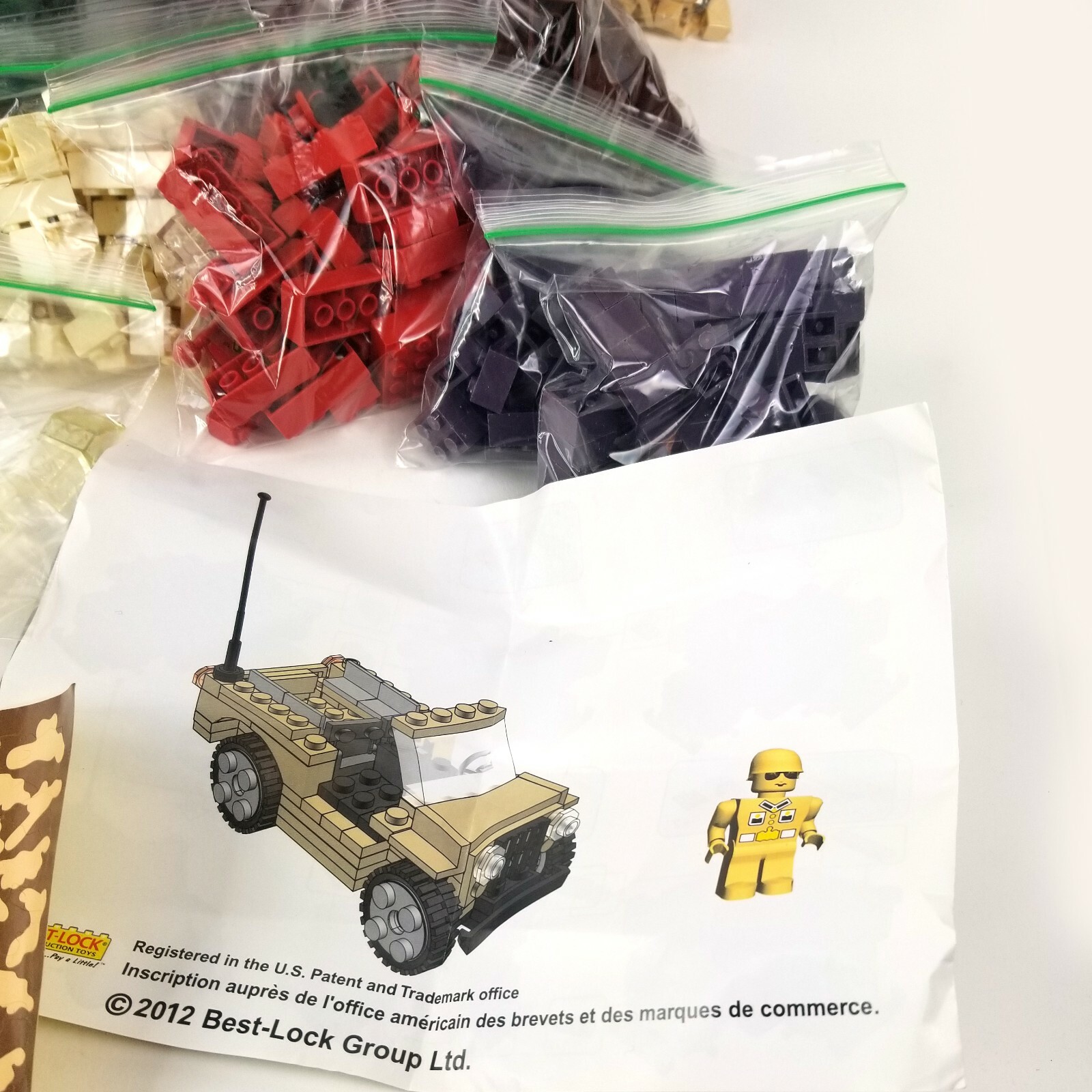 7 lbs Lot of NonLEGO Mega Blok BestLock Construction Toy Blocks