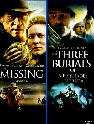 NEW DVD - THE MISSING + THE THREE BURIALS -TOMMY LEE JONES, VAL KILMER , CATE BL