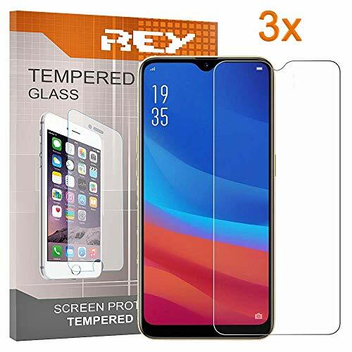 REY Pack 3X Pellicola salvaschermo per Oppo A7 / Oppo AX7, Vetro (h5p)