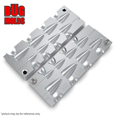 Aluminum CNC Mold Carolina Bullet Texas Carolina Bullet Long Shape 3-15g 8-cav: 3-5-7-9-11-13-15-15g ID L66
