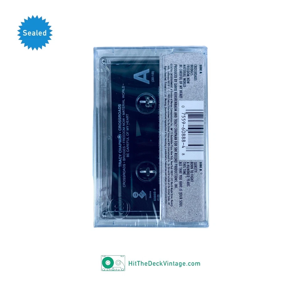Tracy Chapman - Crossroads Cassette Tape (1989) 80s Blues Folk SEALED - Image 2 of 4