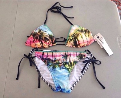 NEW! SPERRY Top Sider 'Scenic Reflection' String Bikini Top & Bottom SET, S