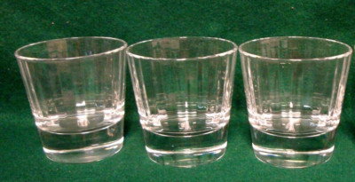 Pasabahce ILLUSION Executive Double Old Fashions SET OF THREE