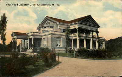 Charleston West Virginia WV Edgewood Country Club c1900s-20s Postcard