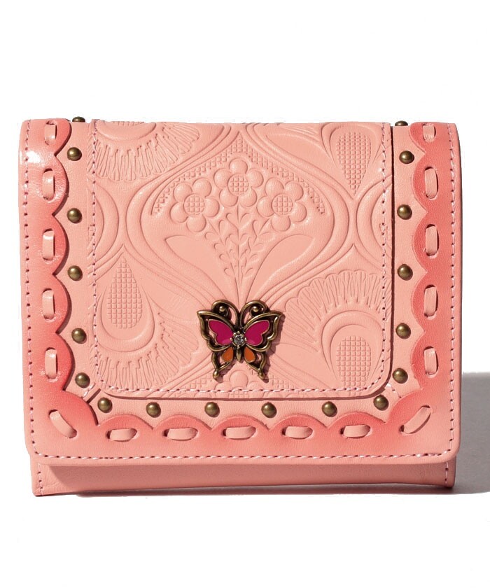 ANNA SUI Siesta bi-fold BOX wallet Cowhide Leather | eBay