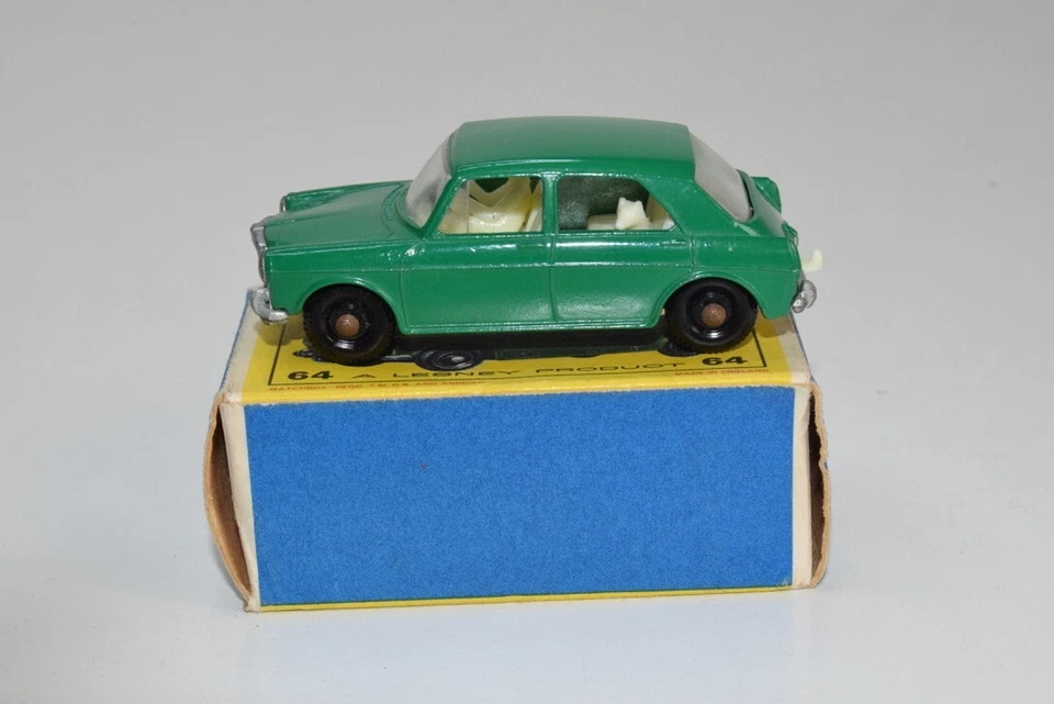 B8 1:60 3 pulgadas 3 pulgadas Matchbox Lesney 64 mg M.G. 1100 VERDE SIN USAR, EN CAJA Foto 2 de 4