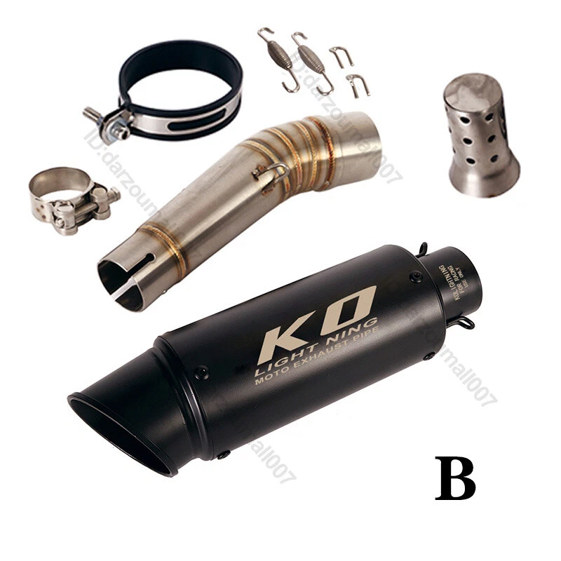 Silenciadores silenciadores de escape 51 mm tubo de enlace medio para motocicleta Honda NC700X NC750X Foto 4 de 4