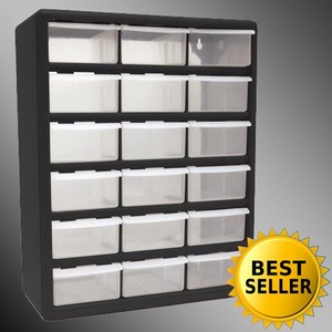 clear storage bins with drawers