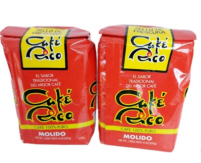 CAFE RICO COFFEE OF PUERTO RICO RICH COFFEE 100% PURE (2PKS-8oz.)