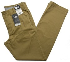 Lee 11313 NEW Men's Motion Flex Waistband Slim Fit Straight Leg Stretch Pants