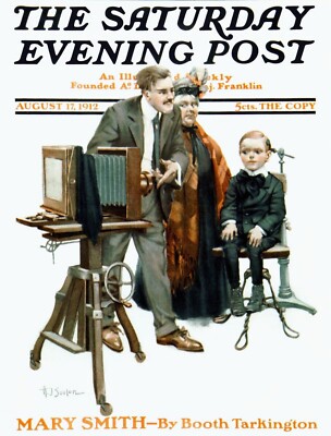 Saturday Evening Post 1912  Cover  Reproduction Giclee Print
