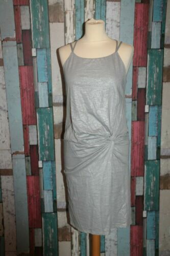 Robe D'été Fantaisie MCP MC Planet - Taille 36 - Couleur Gris/kaki - Bretelles - État Très Bon Occasion