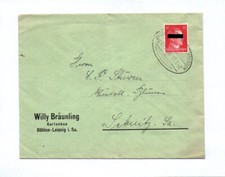 Letter Willy Bräunling horticulture Böhlen Leisnig Saxony 1942