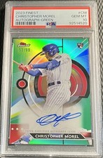 2023 Christopher Morel PSA 10 Topps Finest Autograph Green 93/99 RC #CM Gem Mint